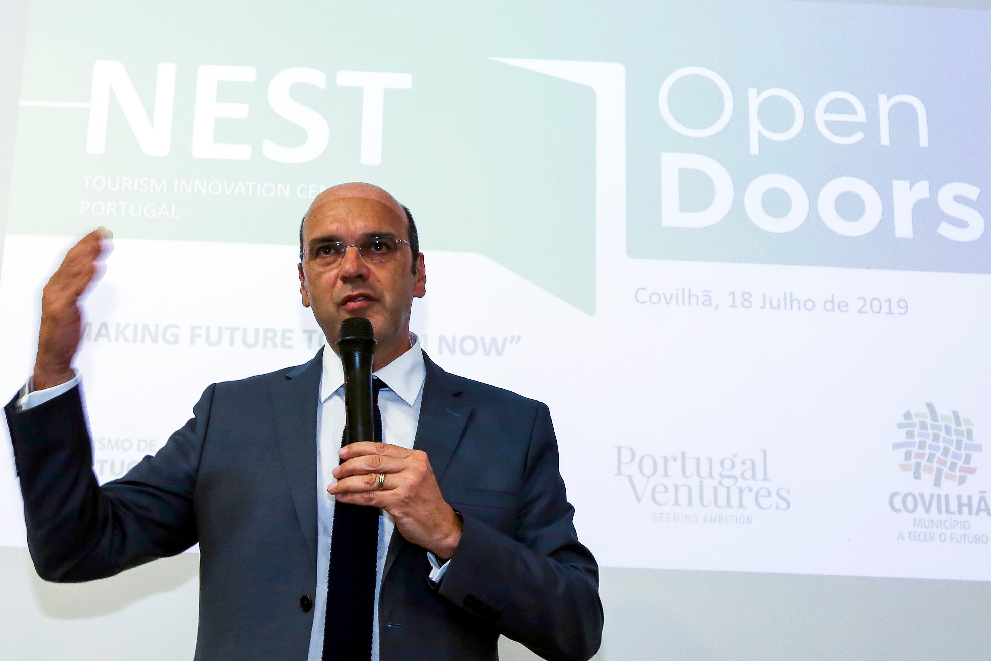 Ministro Adjunto e da Economia, Pedro Siza Vieira, na inauguração do Centro de Inovação do Turismo, Covilhã, 18 julho 2019 (Foto: António José/Lusa)