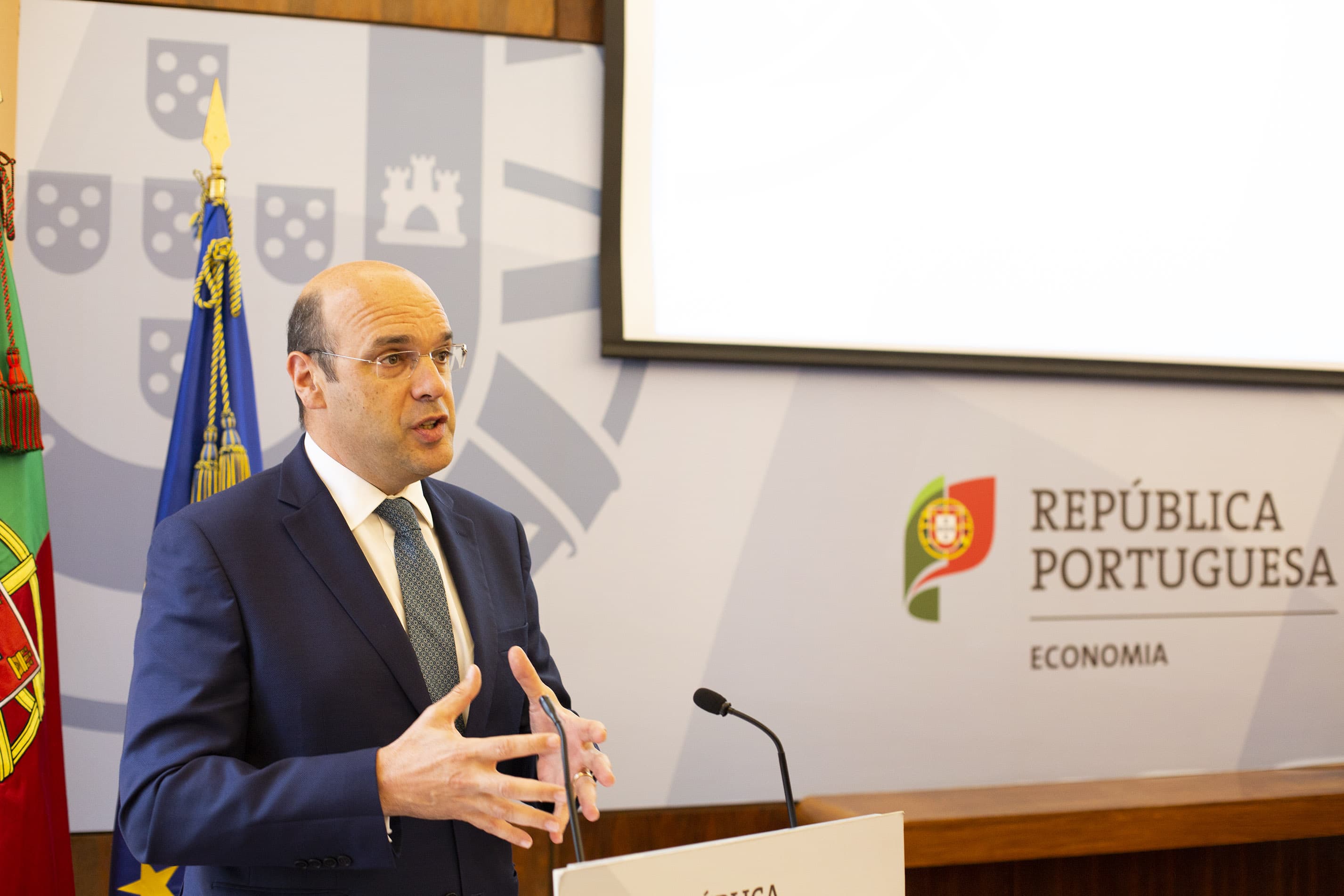 Ministro Adjunto e da Economia, Pedro Siza Vieira, na apresentação de quatro medidas Simplex+, Lisboa, 22 abril 2019 (Foto: João Bica)