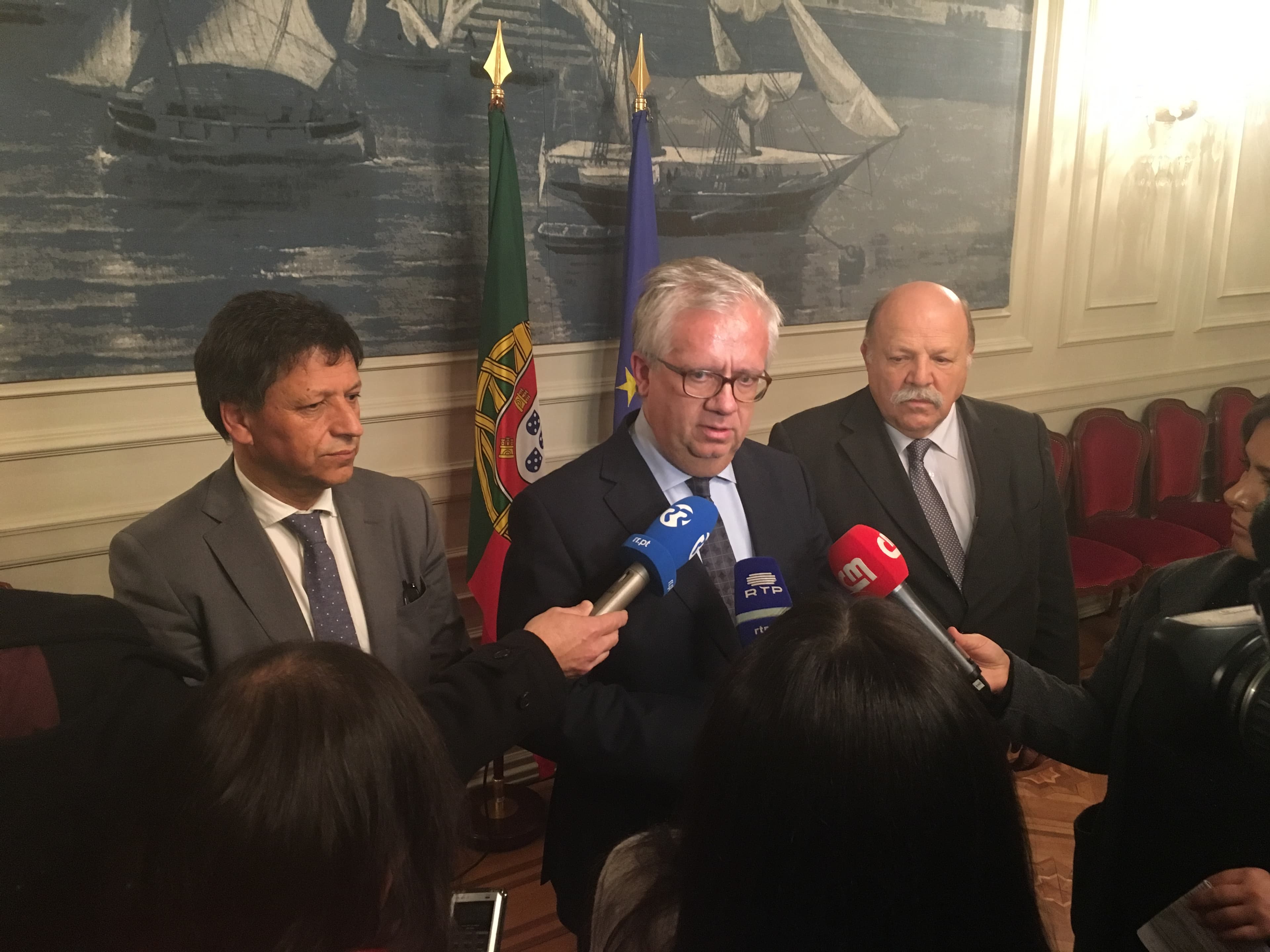 Ministro da Administração Interna, Eduardo Cabrita, faz declaração sobre o combate à sinistralidade rodoviária, Lisboa, 12 janeiro 2018