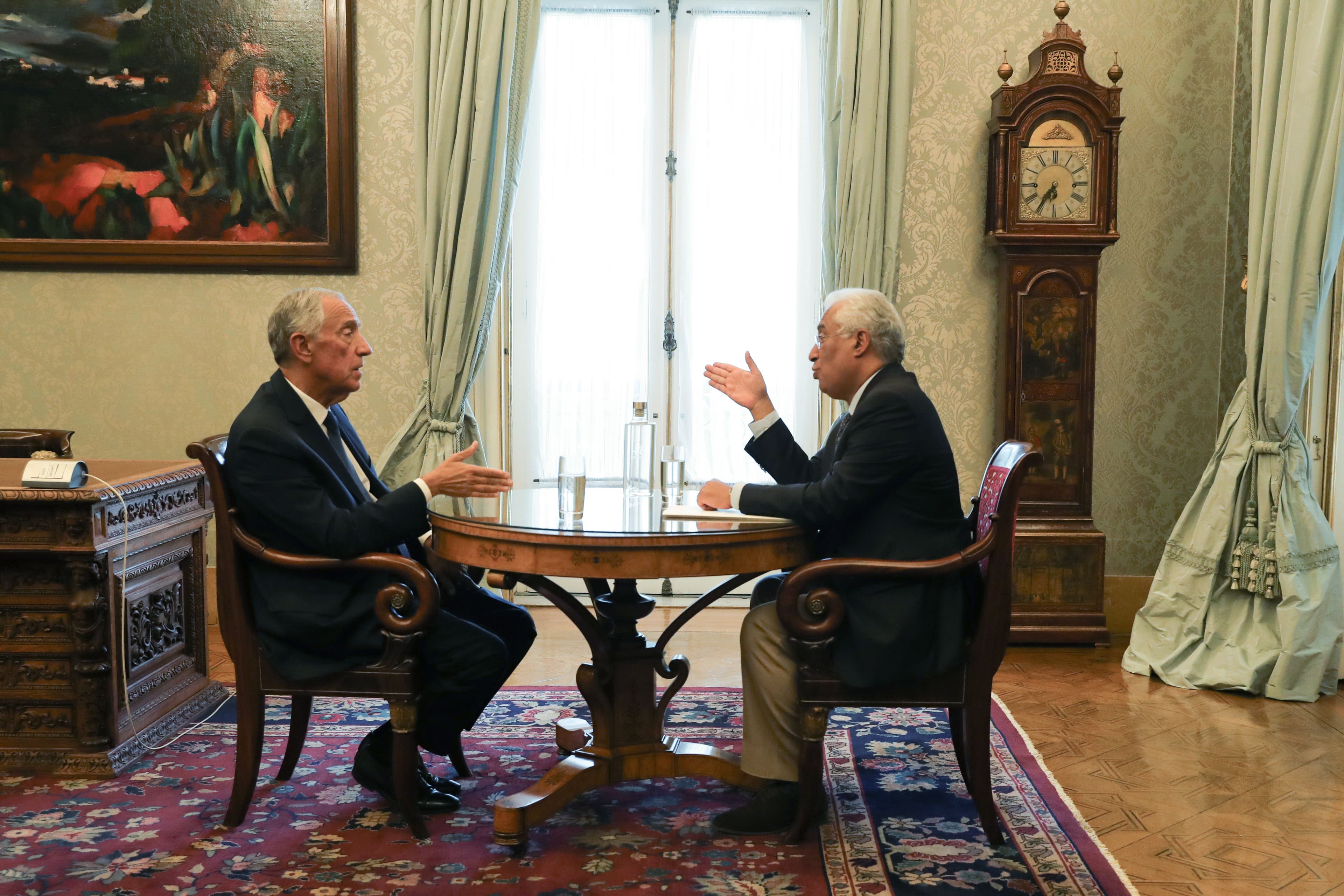 Primeiro-Ministro António Costa com o Presidente da República, Marcelo Rebelo de Sousa, Lisboa, 15 outubro 2019 (foto: João Relvas/Lusa)