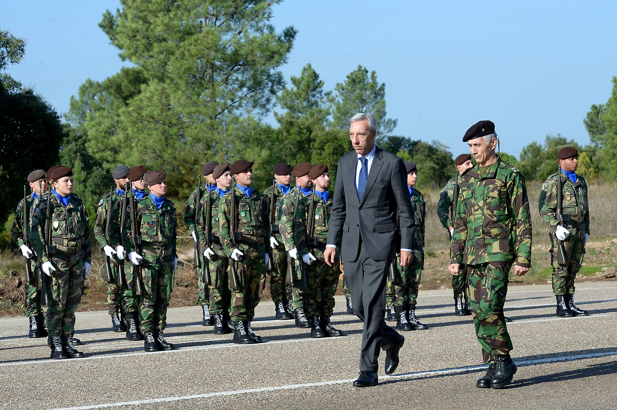 Ministro da Defesa Nacional, João Gomes Cravinho, visita o Exército no Campo Militar de Santa Margarida, Constança, 16 novembro 2018