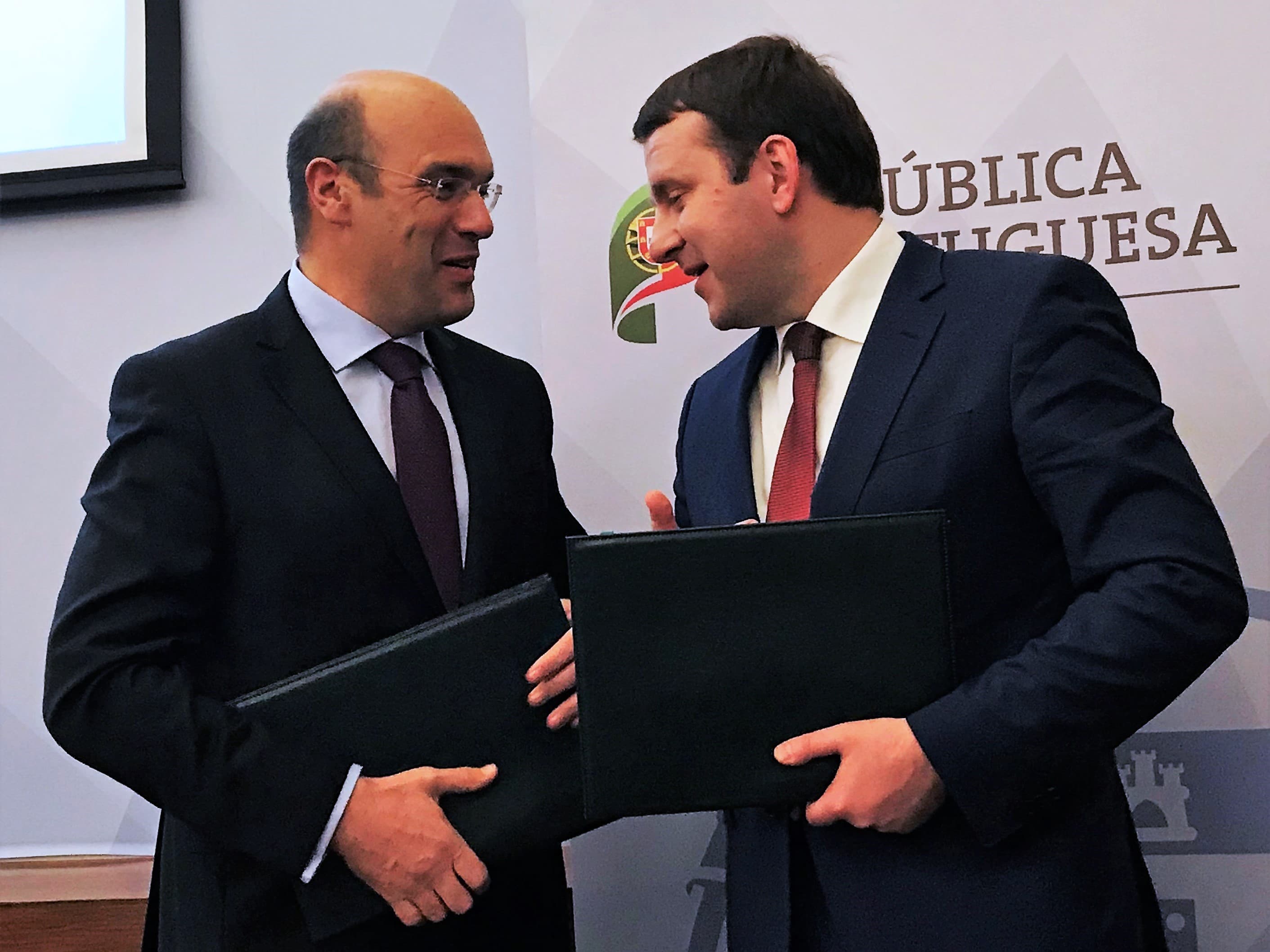Ministro Adjunto e da Economia português, Pedro Siza Vieira, e Ministro do Desenvolvimento Económico da Federação da Rússia, Maxim Oreshkin, Lisboa, 7 dezembro 2018