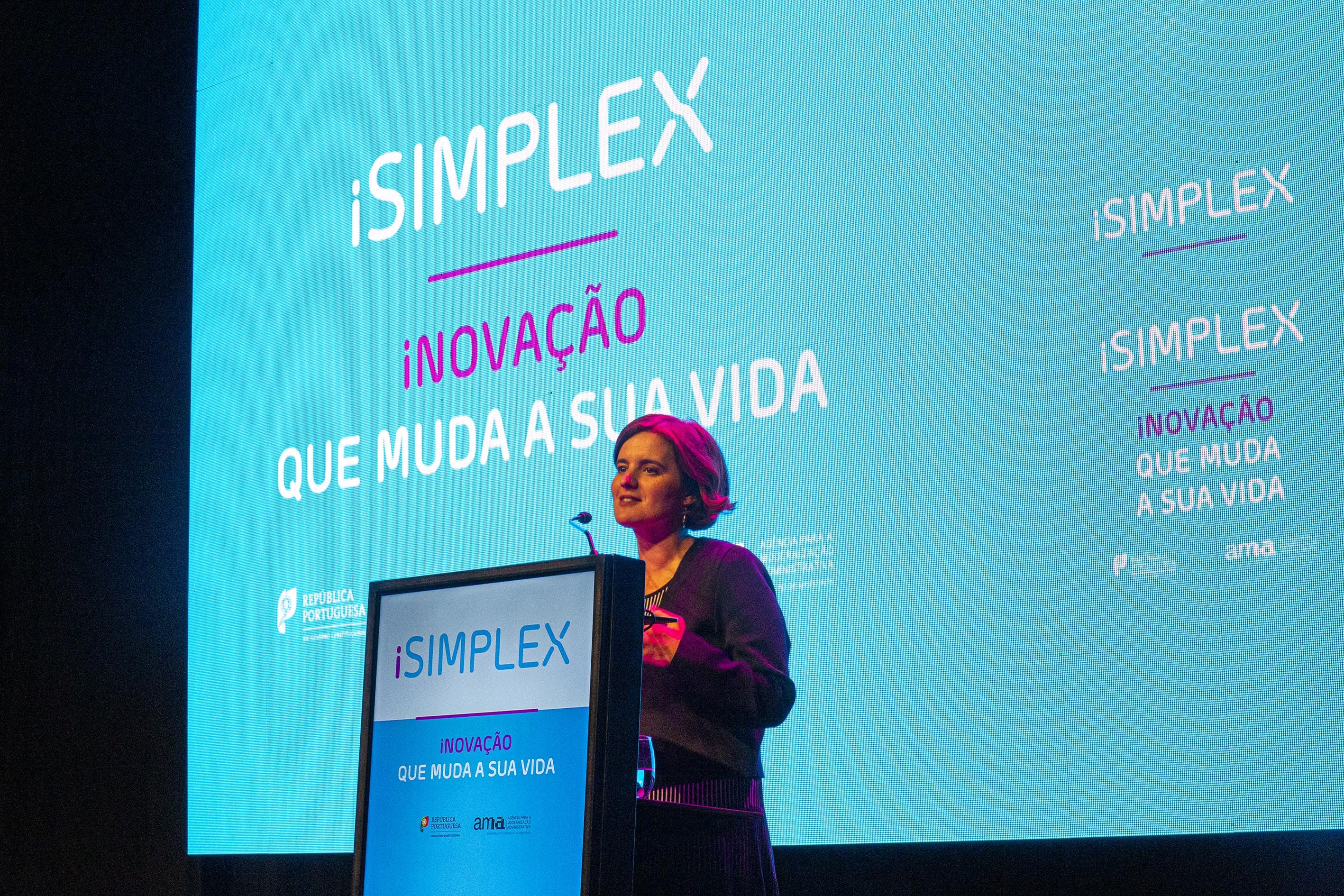Ministra da Presidência e da Modernização Administrativa, Mariana Vieira da Silva, na apresentação do iSimplex 2019, Lisboa, 5 julho 2019 (Foto: João Bica)