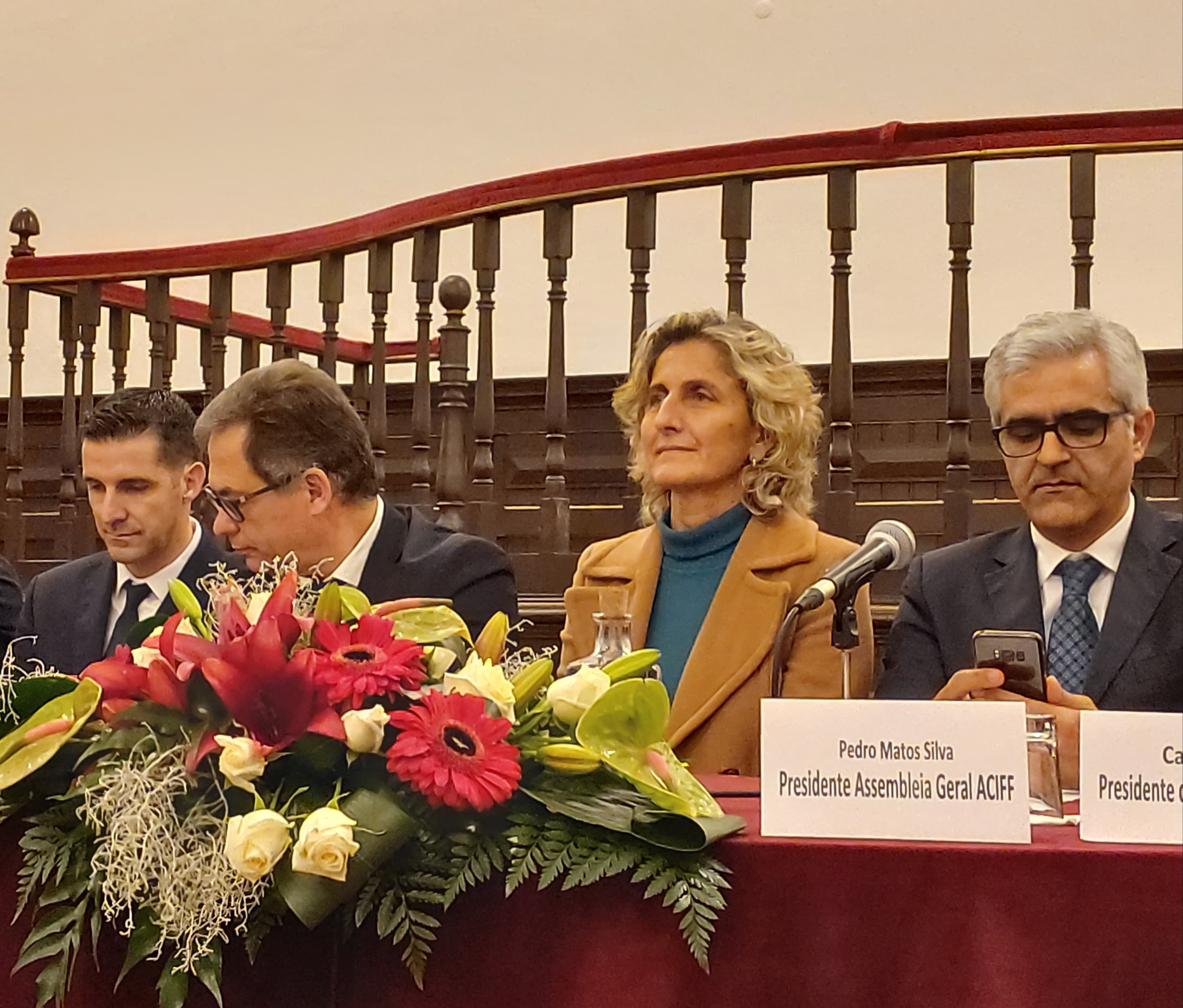 Ministra da Coesão Territorial, Ana Abrunhosa, na posse dos novos órgãos sociais da Associação Comercial e Industrial da Figueira da Foz, Figueira da Foz, 11 dezembro 2019