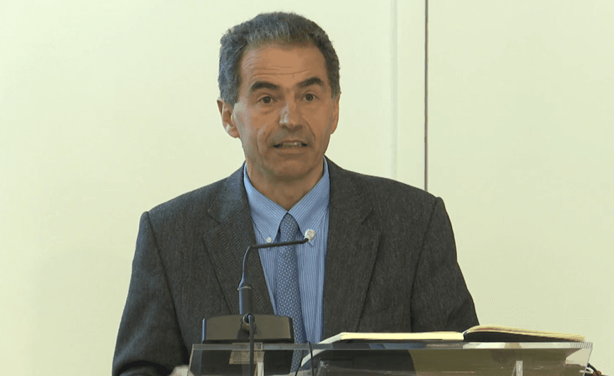 Ministro da Ciência, Tecnologia e Ensino Superior, Manuel Heitor, na sessão da Universidade Nova de Lisboa, Lisboa, 11 maio 2020