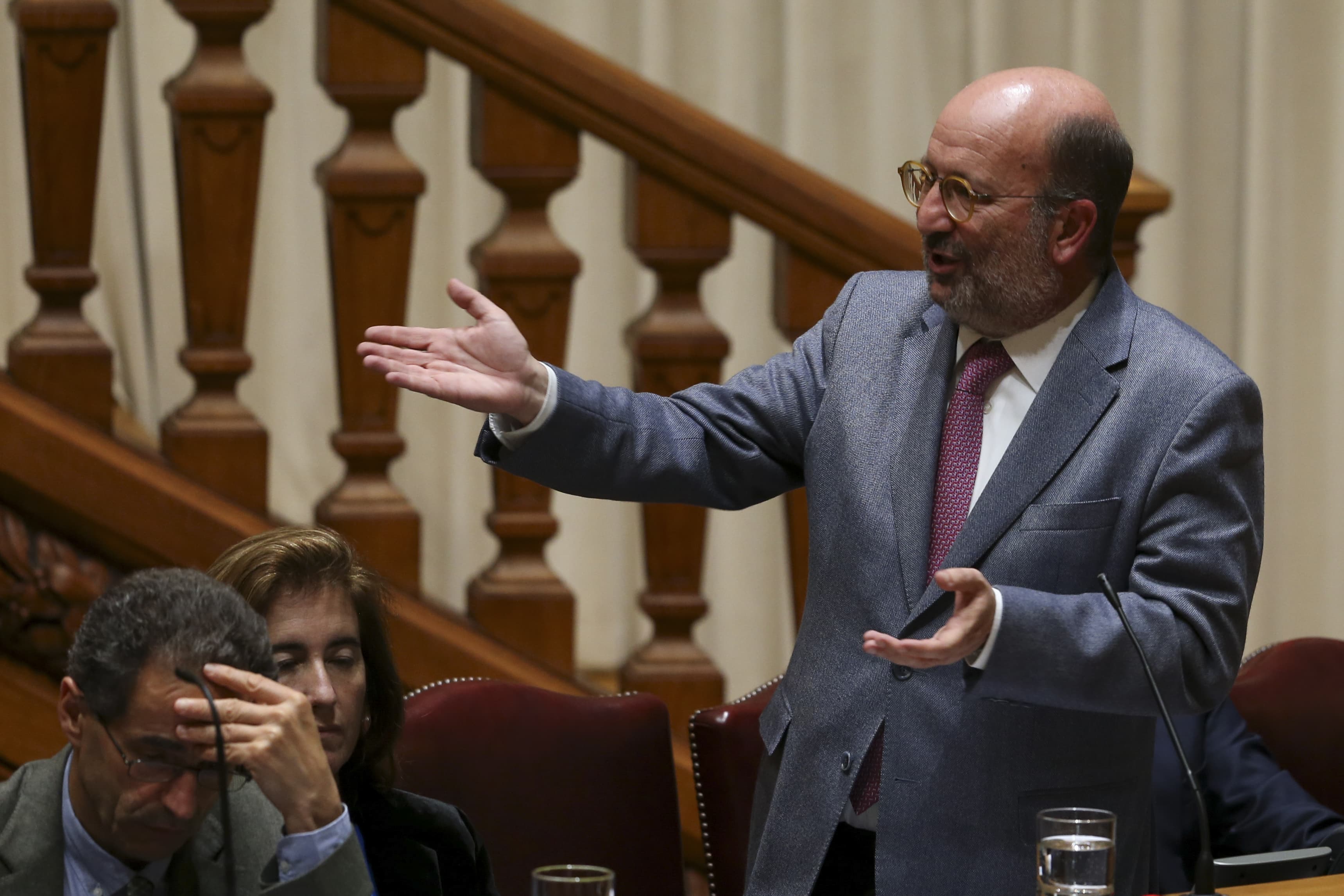 Ministro do Ambiente e da Ação Climática, João Pedro Matos Fernandes, durante o debate de apreciação do programa do XXI Governo Constitucional na Assembleia da República, Lisboa, 30 outubro 2019 (Foto: Manuel de Almeida/Lusa)
