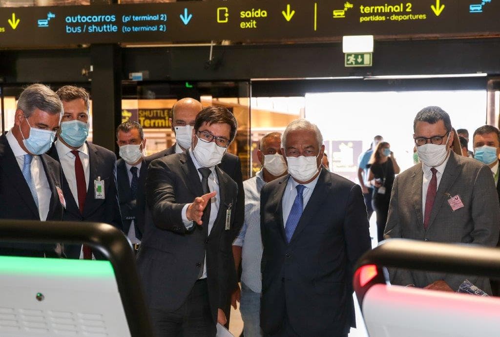 Primeiro-Ministro António Costa no aeroporto Humberto Delgado, Lisboa, 5 junho 2020 (foto: Manuel de Almeida/Lusa)