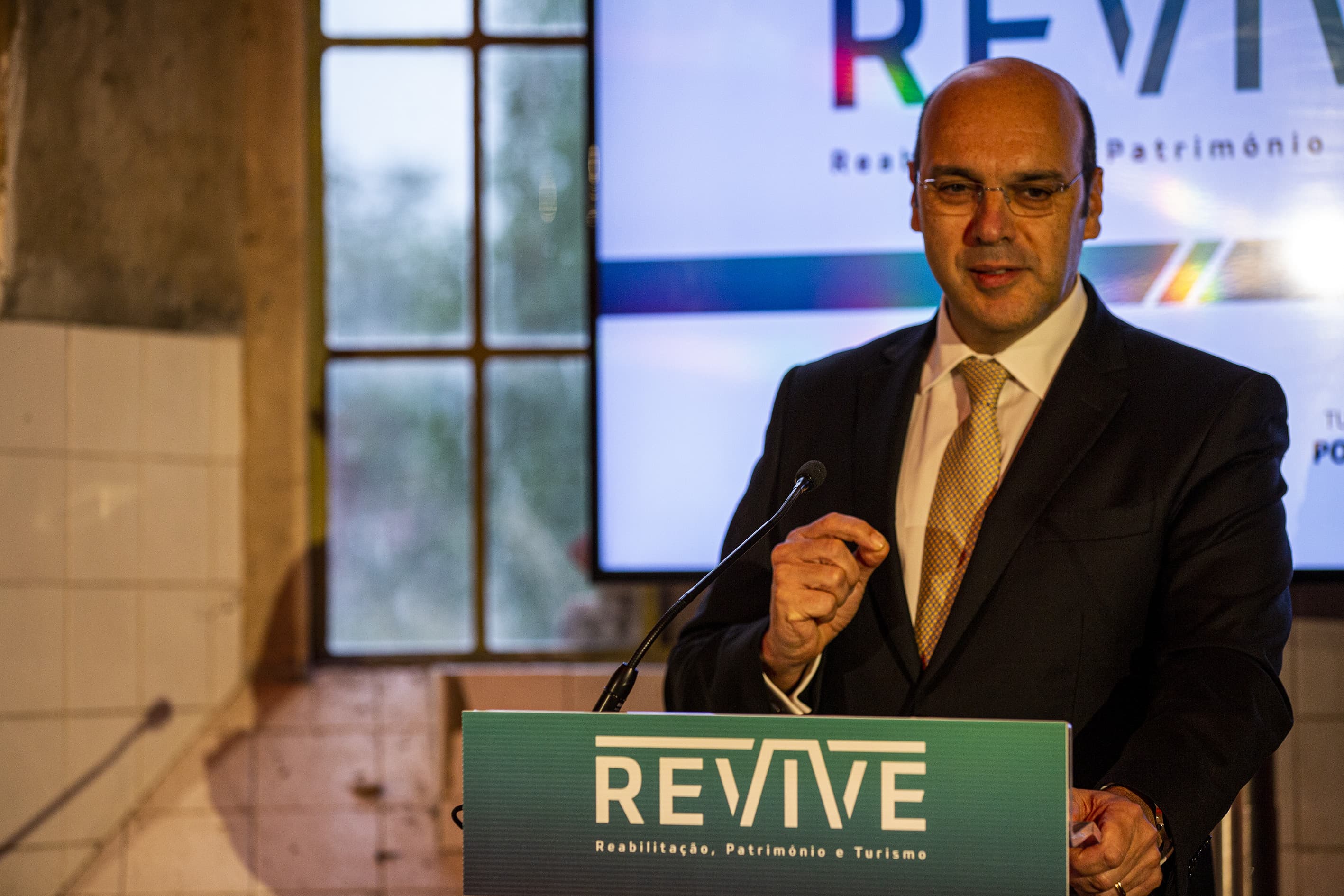 Ministro de Estado, da Economia e da Transição Digital, Pedro Siza Vieira, na assinatura do contrato de concessão do antigo quartel/convento da Graça, Lisboa, 17 dezembro 2019 (foto: João Bica)