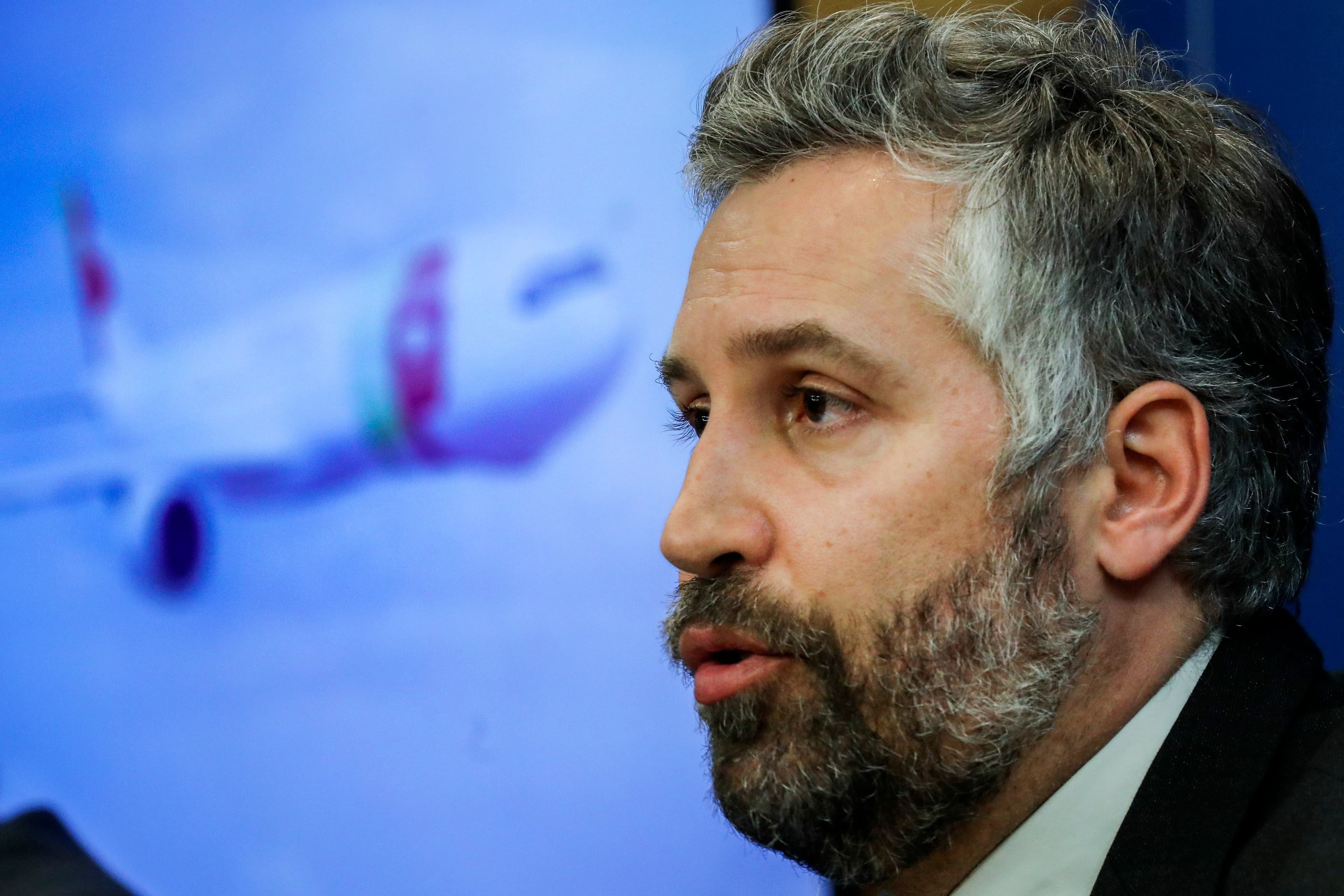 Ministro das Infraestruturas e da Habitação, Pedro Nuno Santos, na conferência de imprensa após a aprovação do plano de reestruturação da TAP, Lisboa, 21 dezembro 2021 (Foto: Miguel A. Lopes/Lusa)
