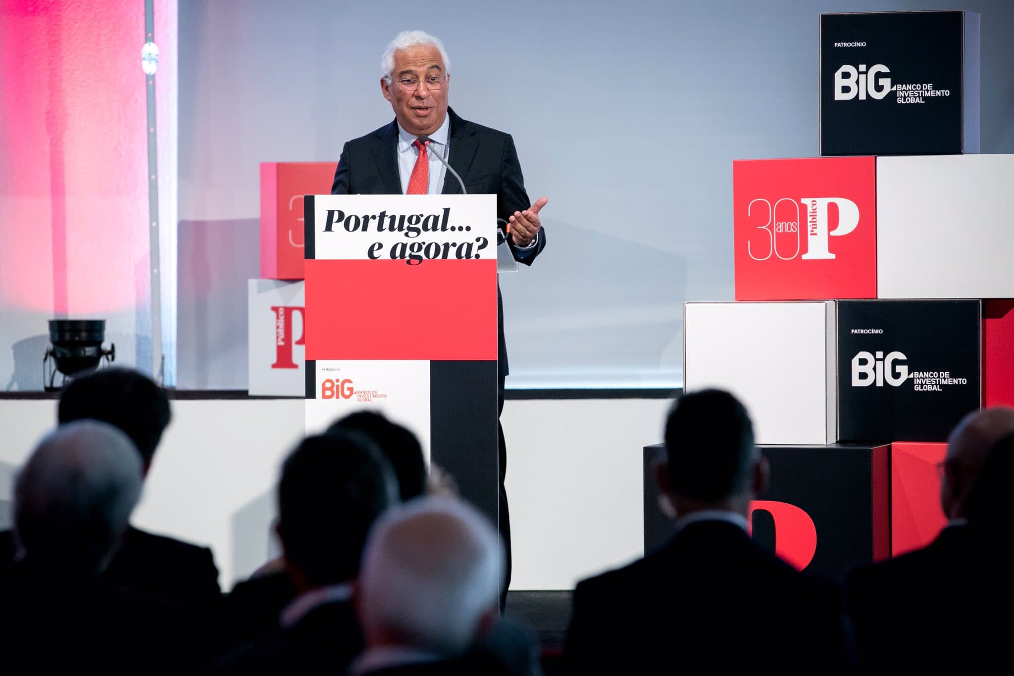 Primeiro-Ministro António Costa na sessão de abertura da conferência dos 30 anos do jornal Público «Portugal… e agora?», Lisboa, 5 março 2020 (Foto: Paulo Vaz Henriques)