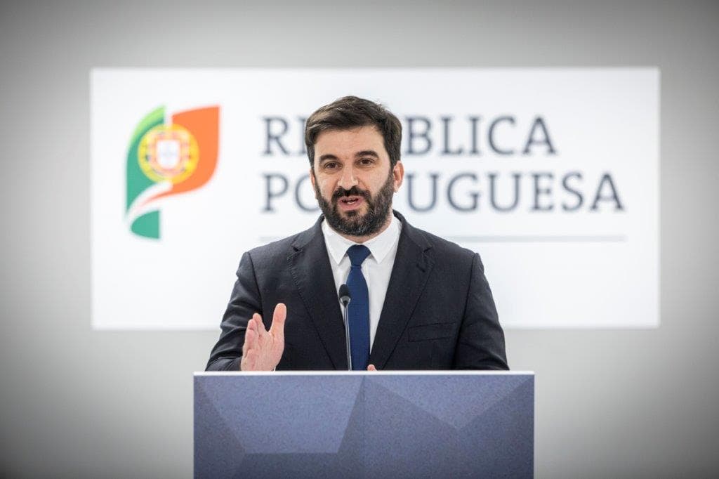 Ministro da Educação, Tiago Brandão Rodrigues, apresenta reorganização do calendário letivo devido ao confinamento, Lisboa, 21 janeiro 2021 (foto: José Sena Goulão/Lusa)