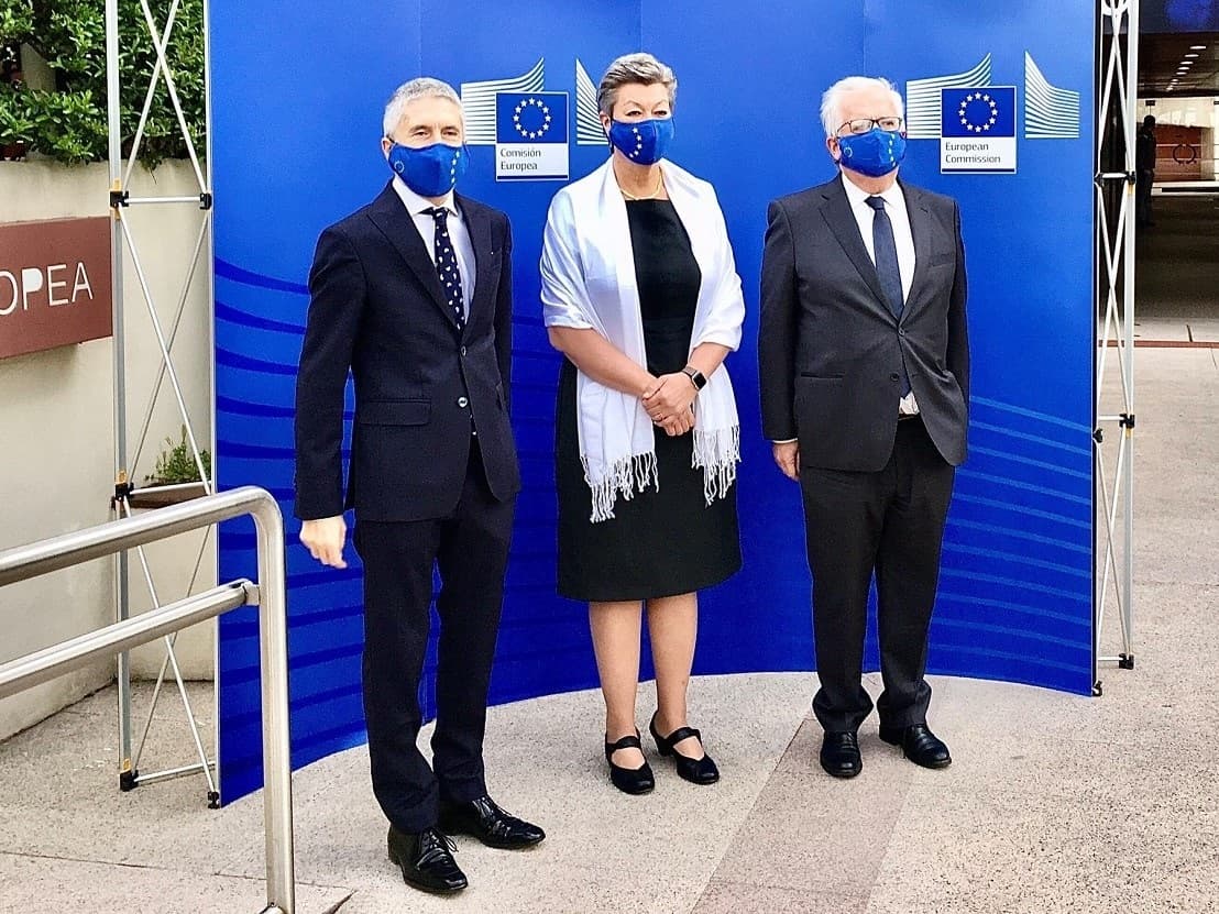 Ministro da Administração Interna, Eduardo Cabrita, na comemoração do Dia Europeu das Vítimas do Terrorismo em Madrid, Madrid, 11 março 2021