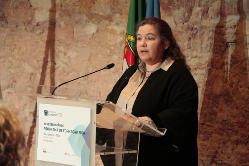 Ministra da Modernização do Estado e da Administração Pública, Alexandra Leitão, no lançamento do Programa de Formação do INA para 2020, Lisboa, 21 janeiro 2020