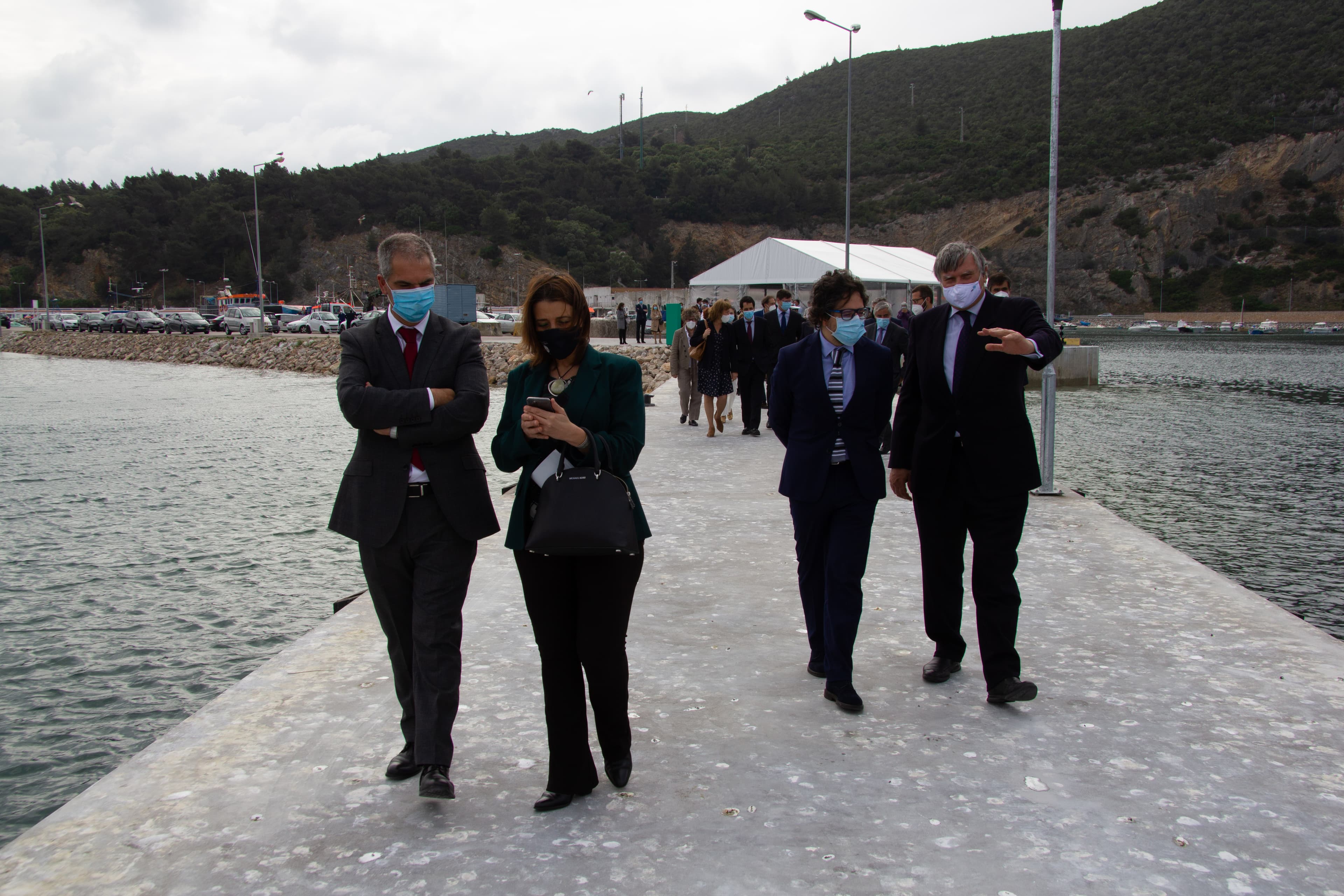 Inauguração de nova ponte-cais em Sesimbra, 28 abril 2021