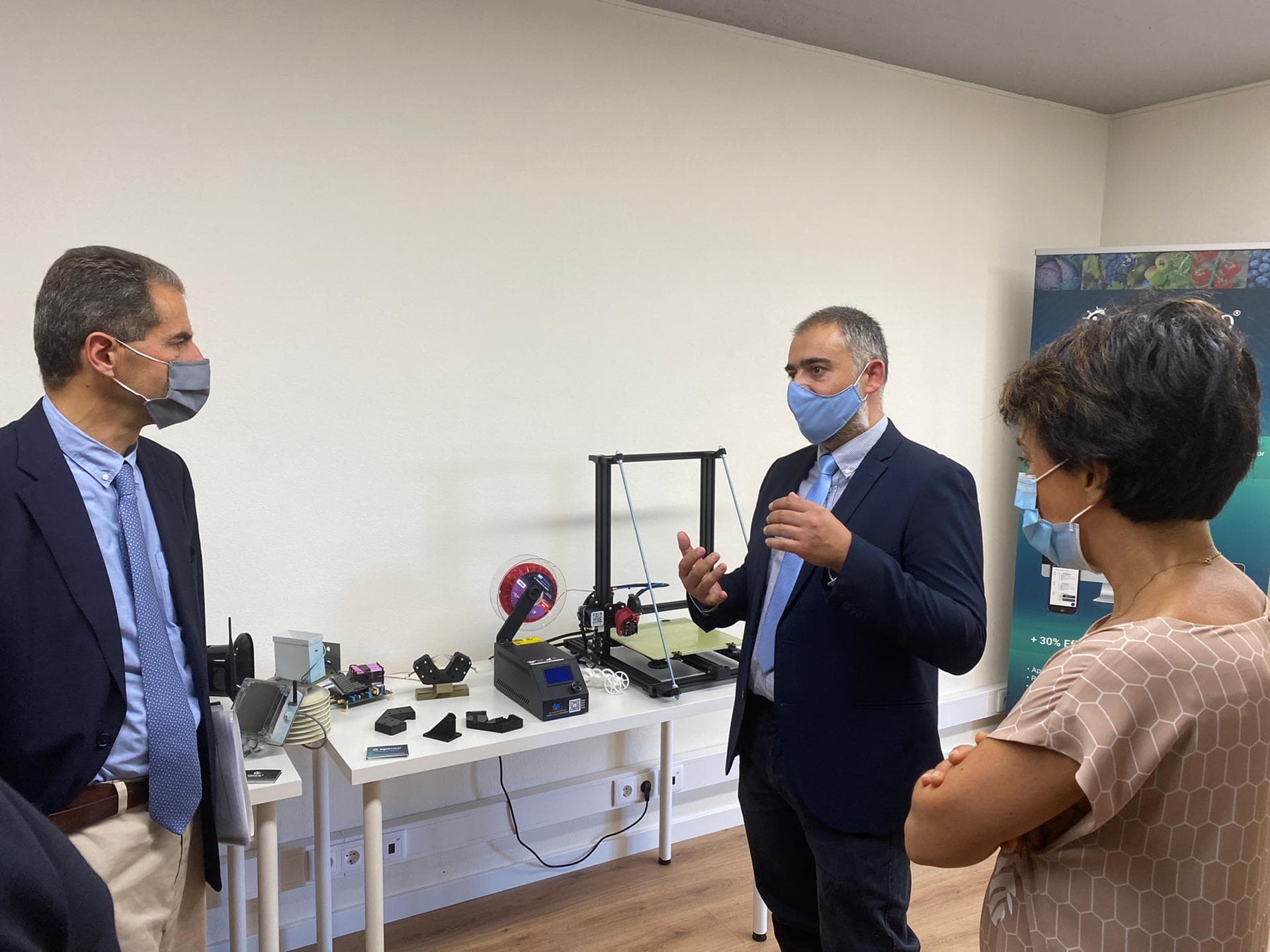 Ministros da Ciência, Tecnologia e Ensino Superior, Manuel Heitor, e da Agricultura, Maria do Céu Antunes, inauguram laboratório colaborativo para a inovação digital na agricultura, Torres Vedras, 29 julho 2020