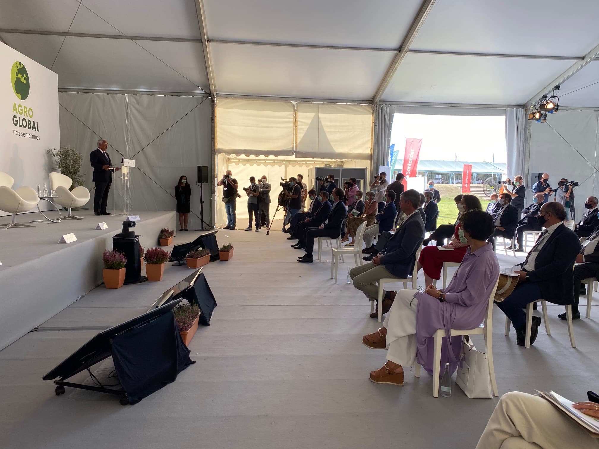 Primeiro-Ministro António Costa na sessão de apresentação da Agenda de Inovação para a Agricultura 2030, Cartaxo, 11 setembro 2020