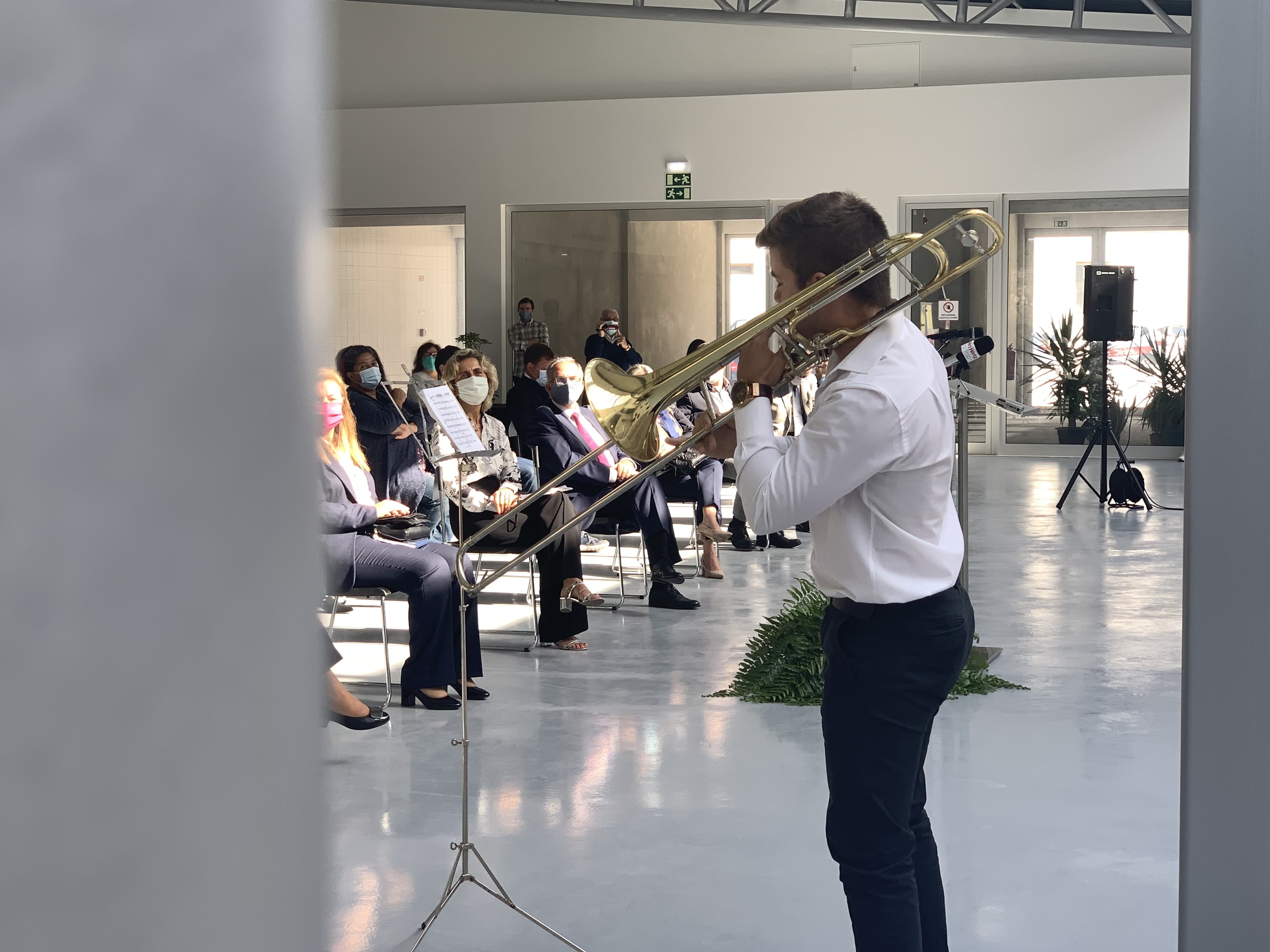 Inauguração do mercado municipal de Alcanena com a presença da Ministra da Coesão Territorial, Ana Abrunhosa, e do Secretário de Estado Adjunto e do Desenvolvimento Regional, Carlos Miguel, 6 outubro 2020