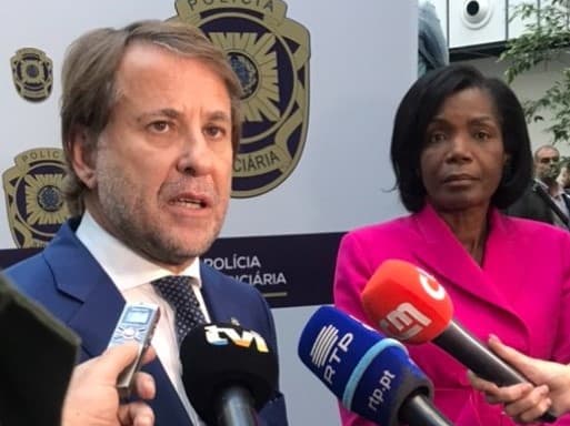Ministra da Justiça, Francisca Van Dunem, na cerimónia dos 75 anos da Polícia Judiciária, Lisboa, 20 outubro 2020
