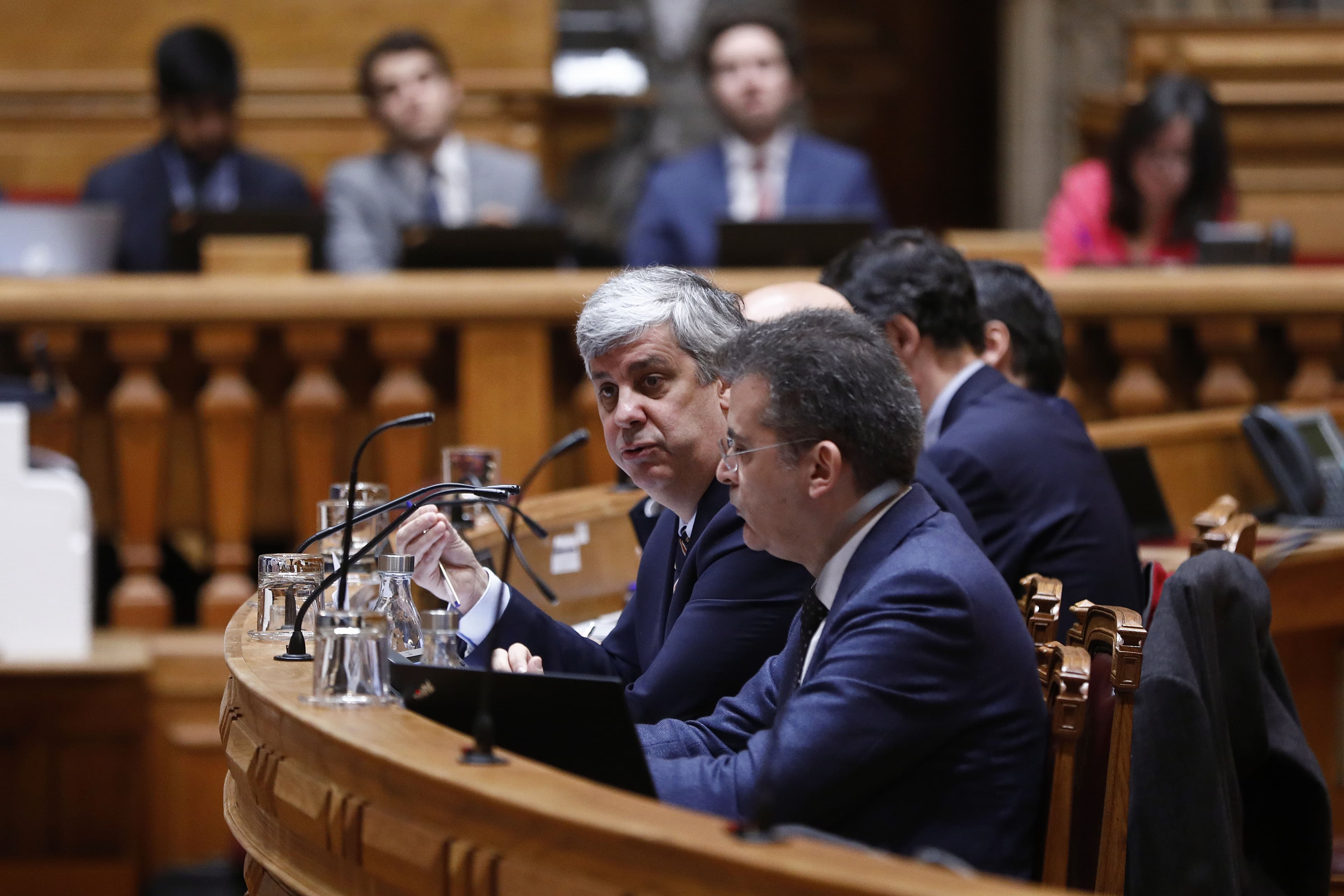 Ministro de Estado e das Finanças, Mário Centeno, na sua audição na Comissão de Orçamento e Finanças, Lisboa, 6 janeiro de 2020. (Foto: António Pedro Santos/LUSA)