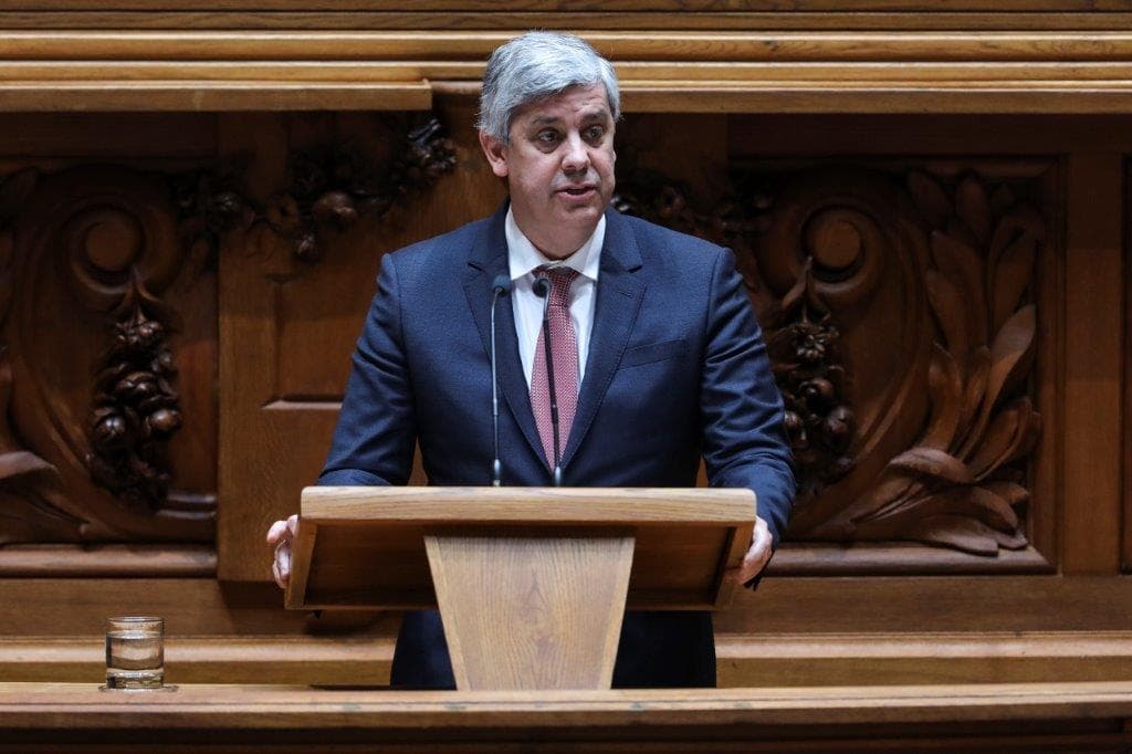 Ministro de Estado e das Finanças, Mário Centeno, no encerramento do debate do Orçamento do Estado para 2020, Assembleia da República, 6 fevereiro 2020 (foto: Miguel A. Lopes/Lusa)