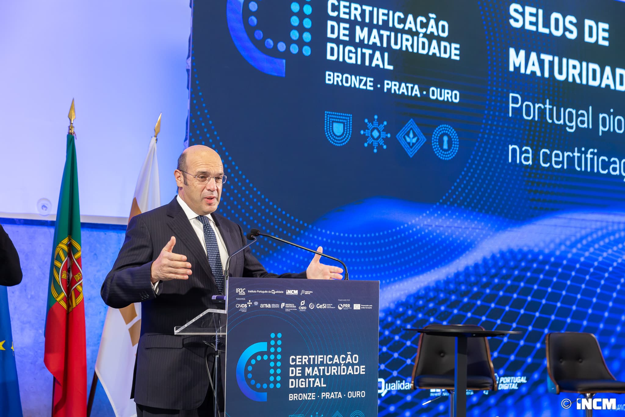Ministro de Estado, da Economia e da Transição Digital, Pedro Siza Vieira, no debate sobre o Modelo Nacional de Certificação da Maturidade Digital, Lisboa, 15 dezembro 2021