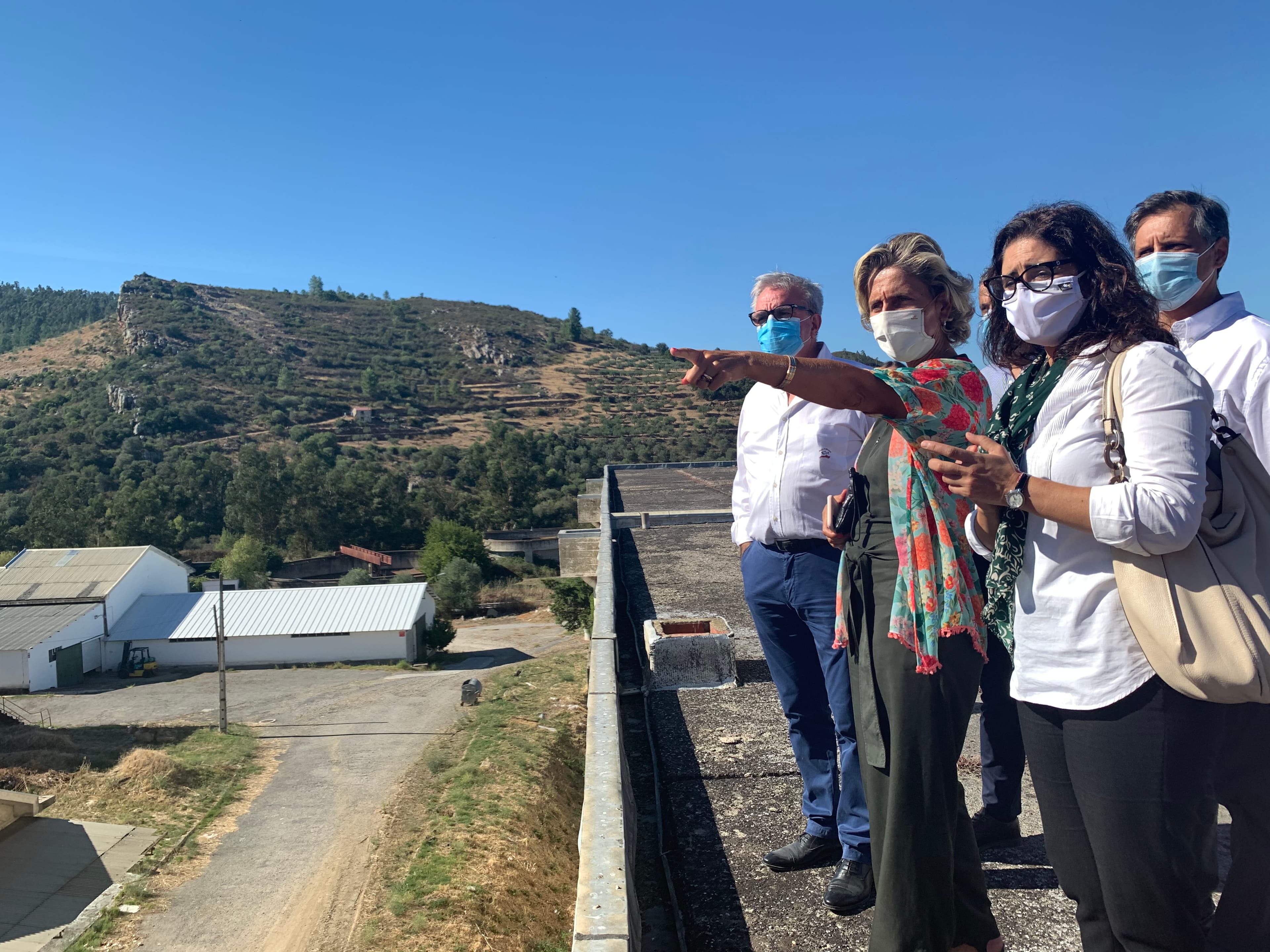 Ministra da Coesão Territorial, Ana Abrunhosa, no Complexo Agroindustrial do Cachão, Mirandela, 9 setembro 2020