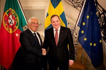 Primeiro-Ministro António Costa com o Primeiro-Ministro da Suécia, Stefan Lofven, Estocolmo, 14 novembro 2019 (foto: Paulo Vaz Henriques)