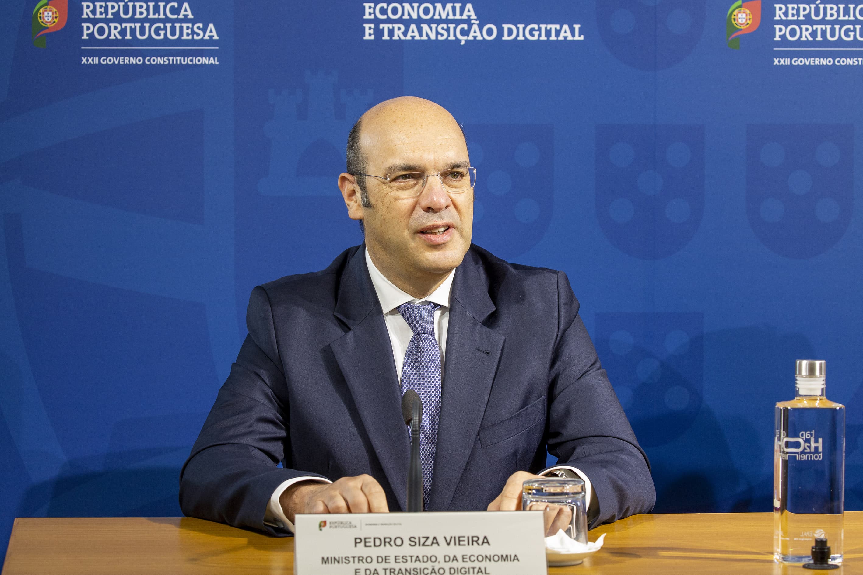 Ministro de Estado, da Economia e da Transição Digital, Pedro Siza Vieira, na apresentação do programa Emprego + Digital, Lisboa, 18 dezembro 2020