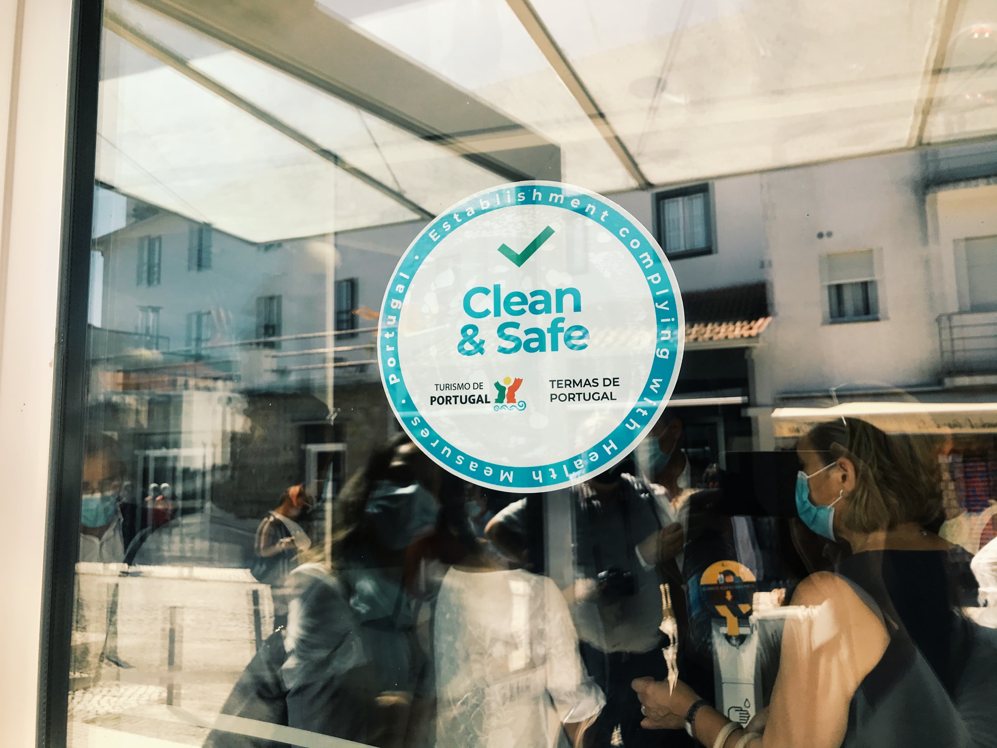 Cerimónia de celebração de um protocolo com a Associação das Termas de Portugal para a atribuição do selo «Clean & Safe», São Pedro do Sul, 29 junho 2020