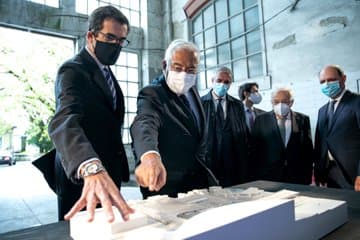 Primeiro-Ministro António Costa na assinatura do auto de consignação do antigo matadouro industrial do Porto, 21 outubro 2020