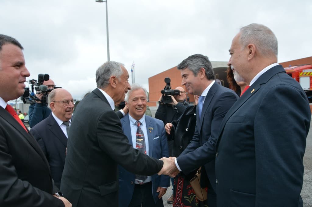 Ministro da Administração Interna, José Luís Carneiro, e Presidente da República, Marcelo Rebelo de Sousa, no Congresso dos Bombeiros Portugueses, Gondomar, 11 março 2023