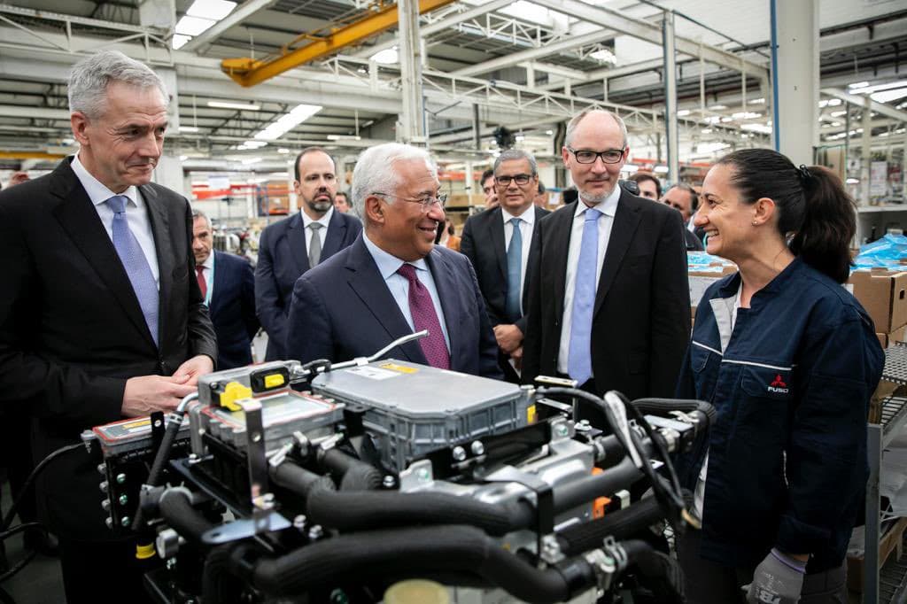 Primeiro-Ministro António Costa e Secretário de Estado da Economia, Pedro Cilínio, visitam fábrica de veículos comerciais ligeiros elétricos, Abrantes, 22 maio 2023