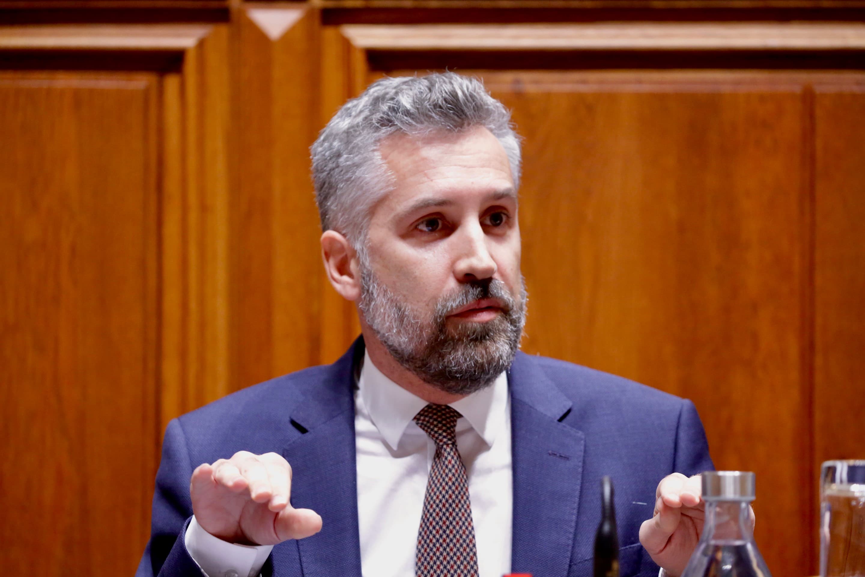 Ministro das Infraestruturas e da Habitação, Pedro Nuno Santos, na audição sobre a proposta de orçamento do Estado para 2023, Assembleia da república, 7 novembro 2022 (foto: João Bica)