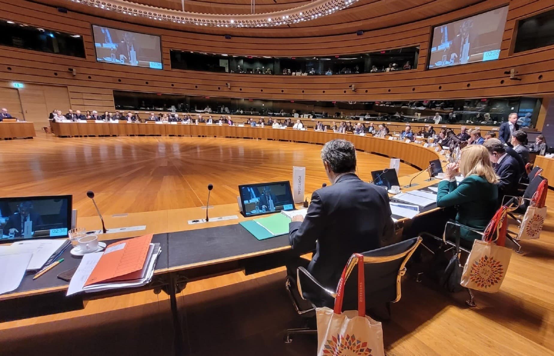 Ministro da Administração Interna, José Luís Carneiro, participou no Conselho de Justiça e Assuntos Internos da União Europeia, Luxemburgo, 14 outubro 2022